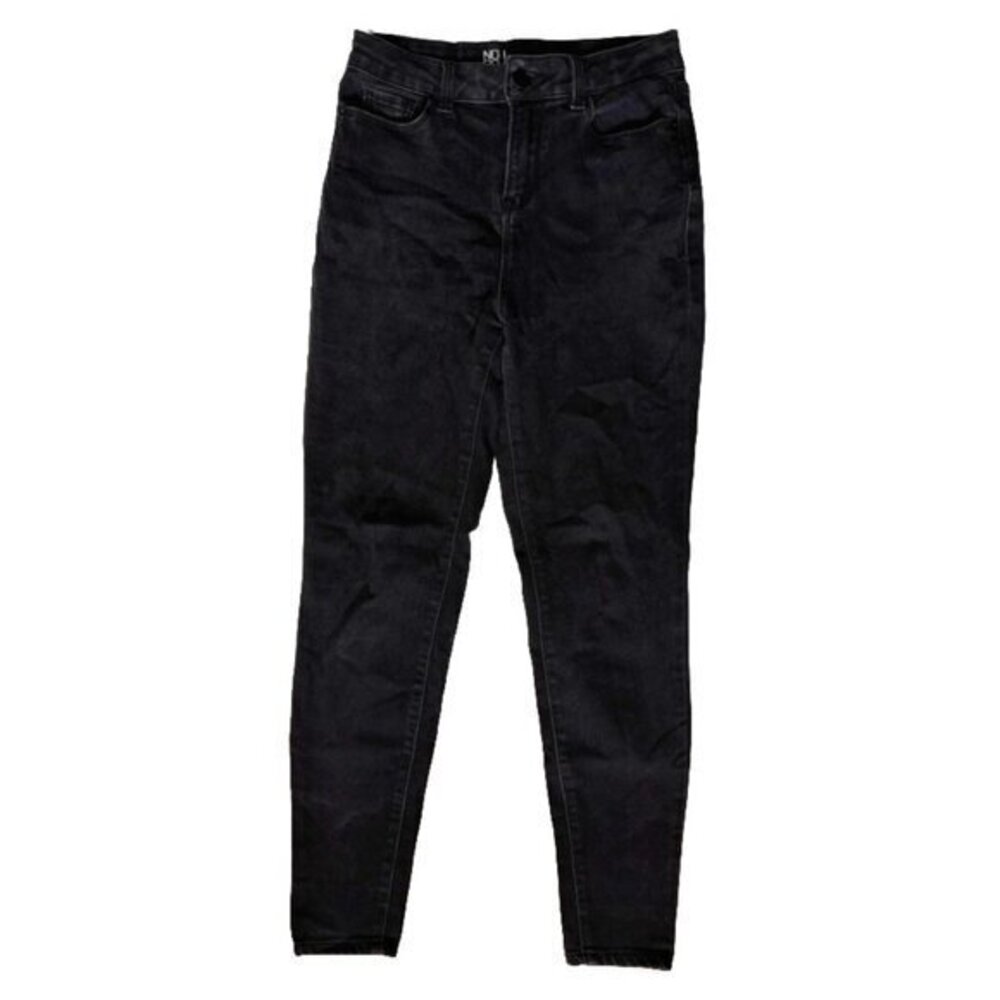 🌷 NOBO Simple High Waist Black Skinny Denim Jeans - 5